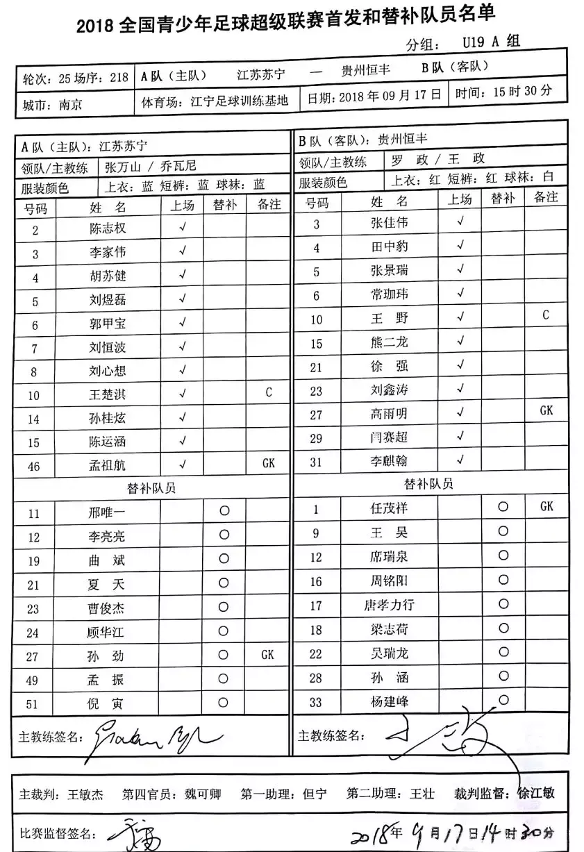 直播江苏苏宁vs贵州队足球比赛(「青超联赛 U19组」贵州恒丰客场1-3江苏苏宁易购)