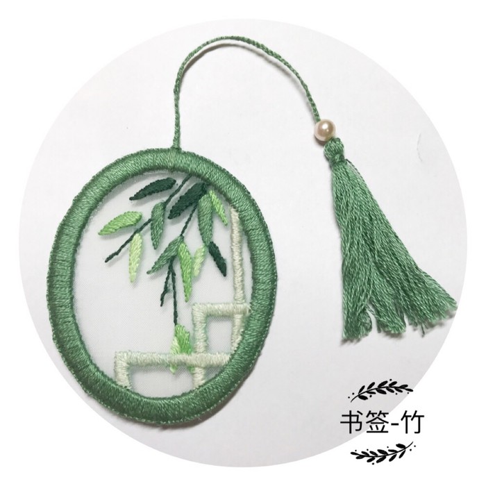 精美书签制作方法图片(手工diy:6种刺绣书签的做法,简单易学,新手小白