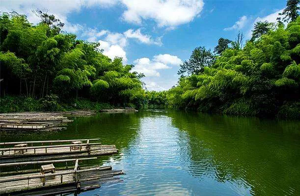 山际见来烟，竹中窥落日，一半竹林一半诗