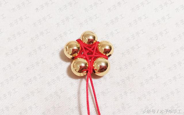 国庆节五角星金项链的编法图解