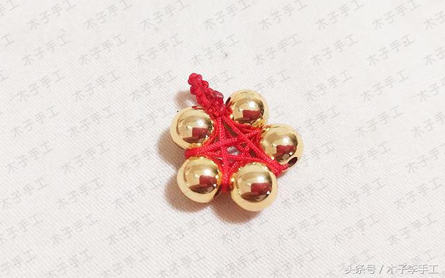 国庆节五角星金项链的编法图解