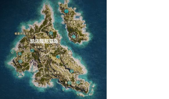 《刺客信条：奥德赛》全奥利哈刚地图位置一览