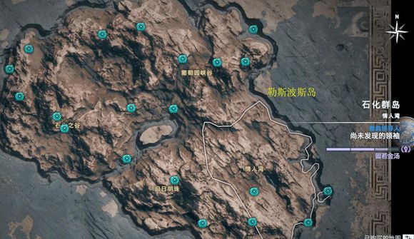 《刺客信条：奥德赛》全奥利哈刚地图位置一览