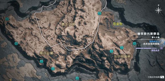 《刺客信条：奥德赛》全奥利哈刚地图位置一览