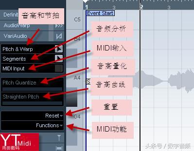 cubase10.5修音(Cubase——VariAudio修音高和节奏功能使用图解)