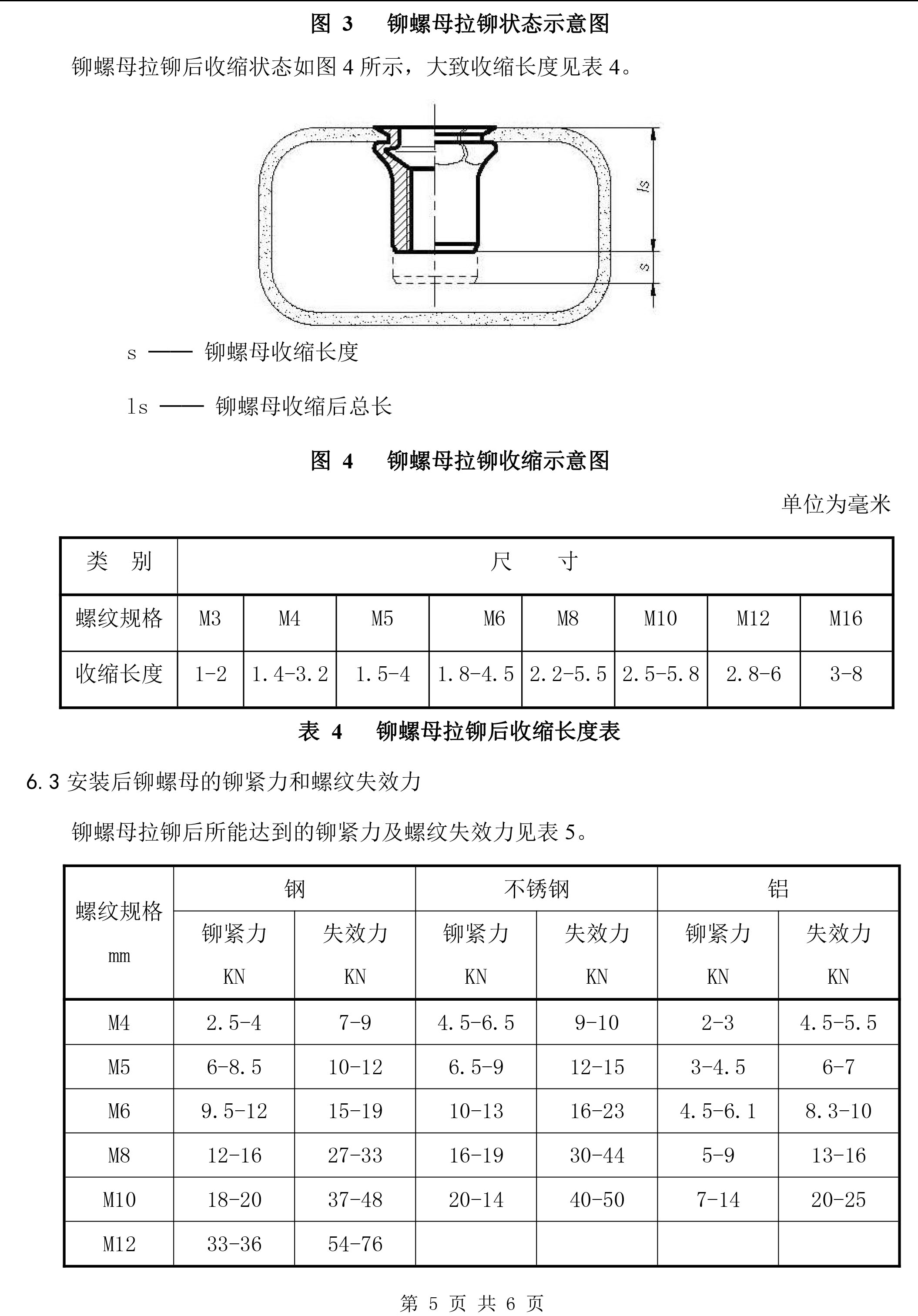 拉铆螺母技术规范