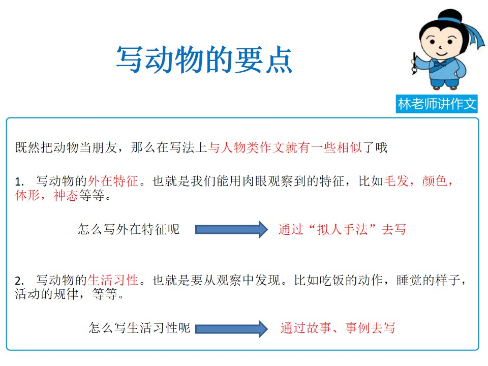 写动物的作文写不好，林老师手把手把方法教给你