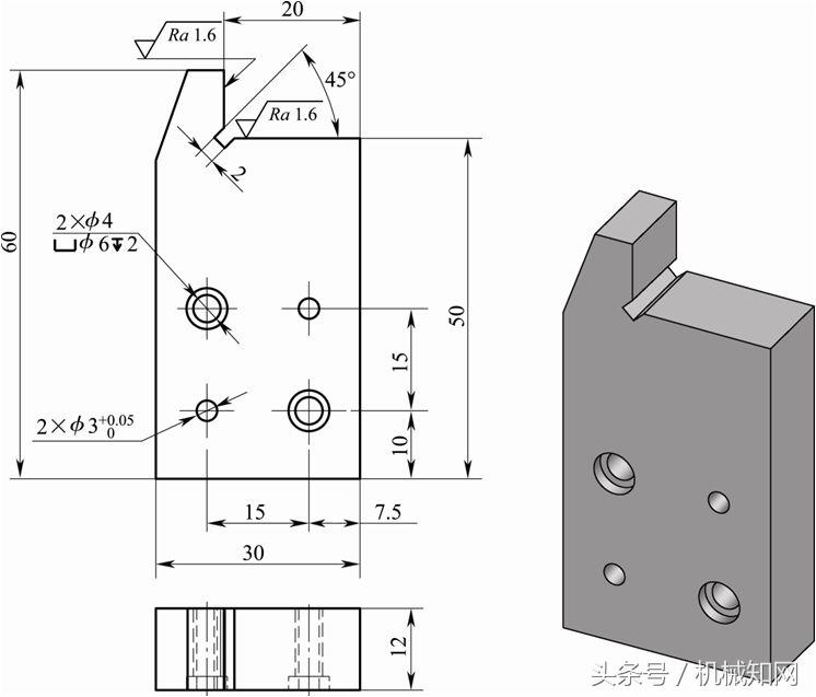 套筒夹具的详细尺寸图，解决铣槽问题