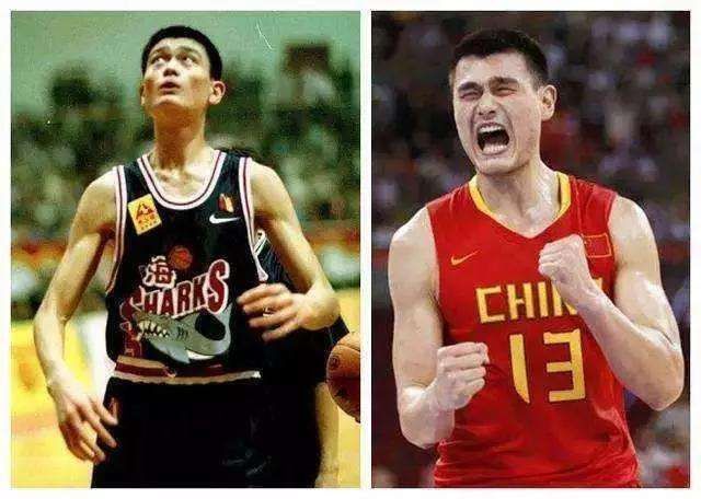 为什么nba高中生都很瘦(进NBA后肌肉变化：姚明从“竹竿”变巨人，魔兽把球衣穿成紧身衣)