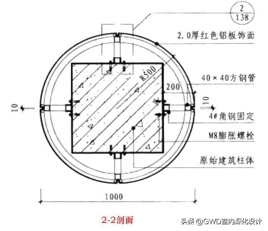 设计包柱方式及构造做法，全了