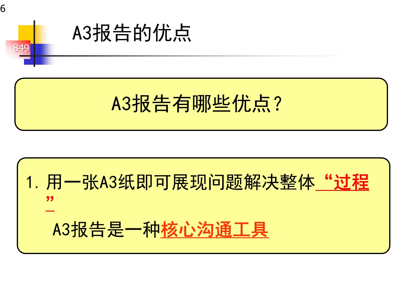 丰田的A3报告，一页纸的报告
