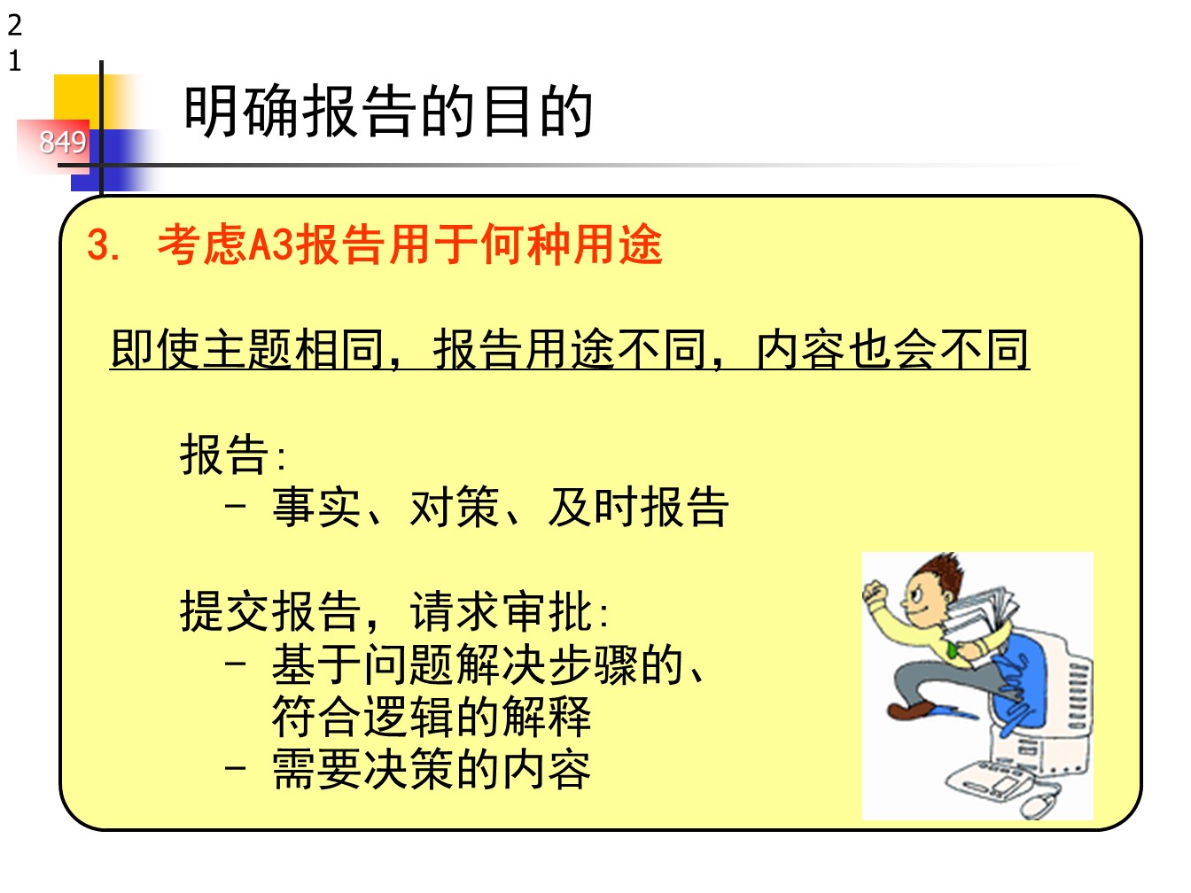 丰田的A3报告，一页纸的报告