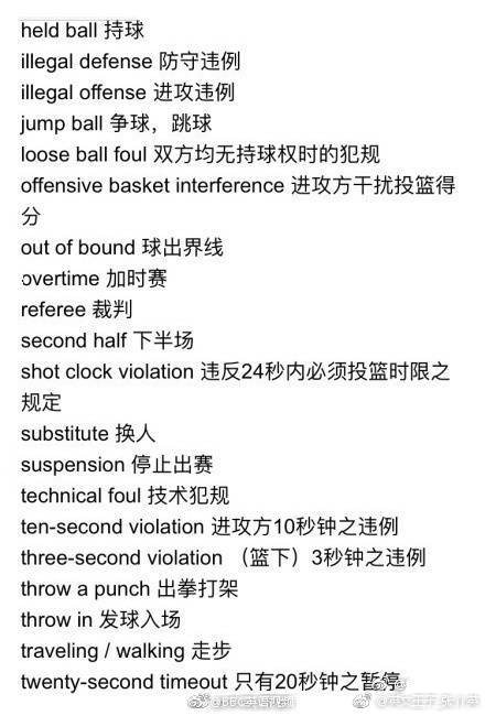 nba篮球术语有哪些(NBA篮球英语术语，分享给喜欢篮球，喜欢看NBA，喜欢玩2k的小伙伴)