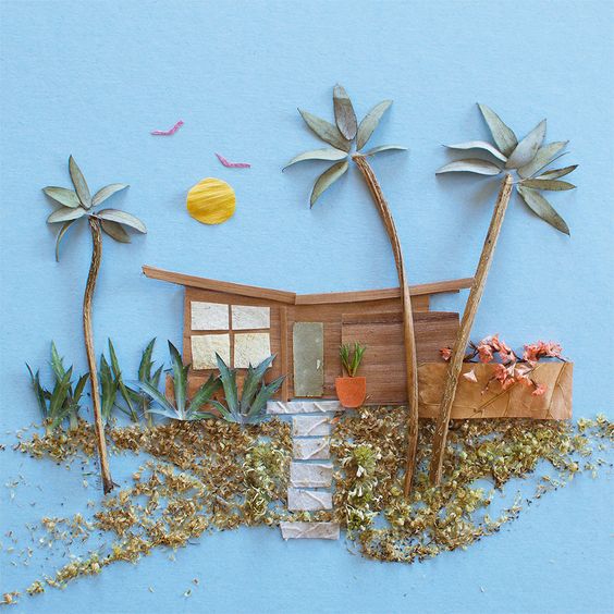 树叶有意义的拼贴画(创意手工教程·树叶拼画,带孩子亲近大自然,感受