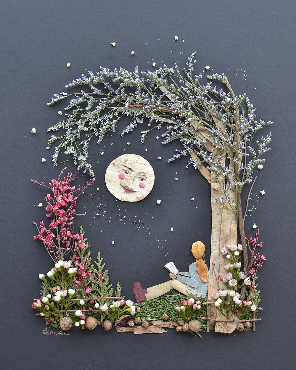 树叶有意义的拼贴画(创意手工教程·树叶拼画,带孩子亲近大自然,感受