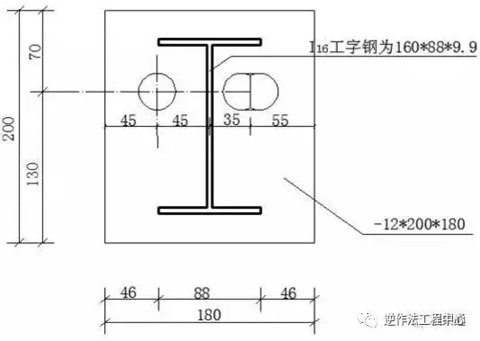 高层建筑采用这种悬挑架，可节约55%的工字钢用量