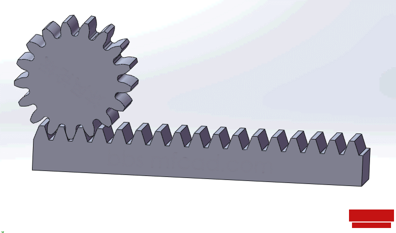 SolidWorks中齿轮齿条原来是这个配合的，精彩！