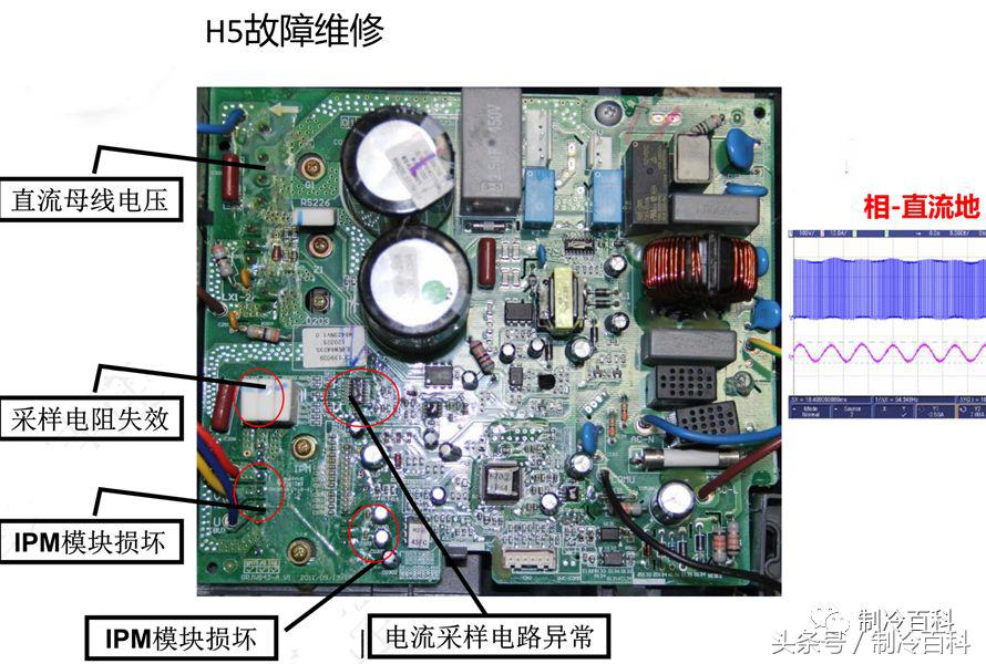 格力变频空调E6、H5、F0故障维修与电气原理图