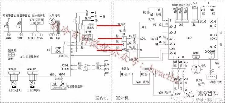 格力变频空调E6、H5、F0故障维修与电气原理图