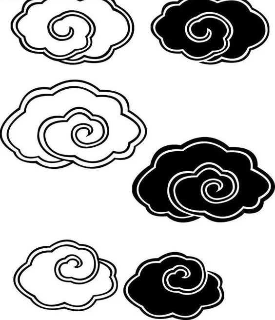 服饰的上的纹饰有祥云图案,比如《陈情令》中,云深不知处中的建筑上