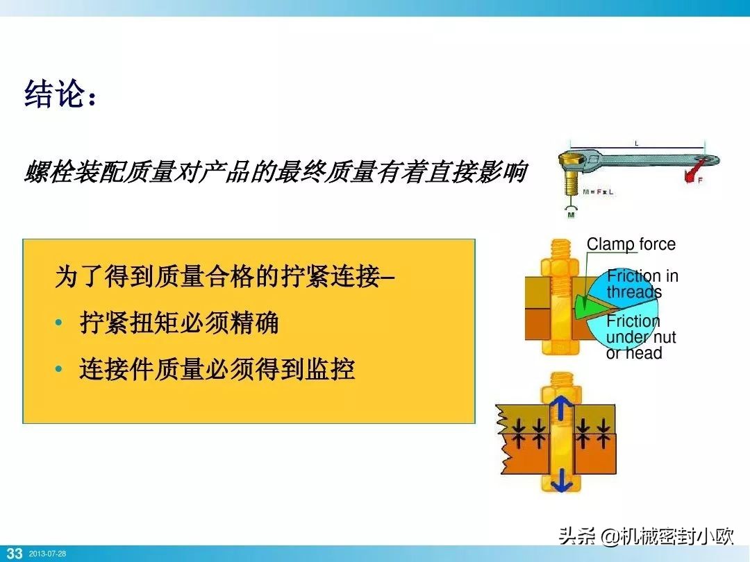 「专业知识」螺栓基本拧紧技术，竟然有这么多学问，收藏