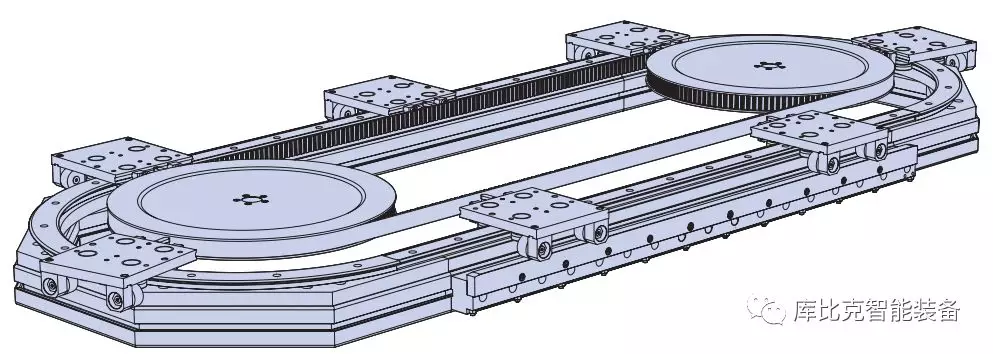 精密环形导轨流水线可承受大翻转力矩