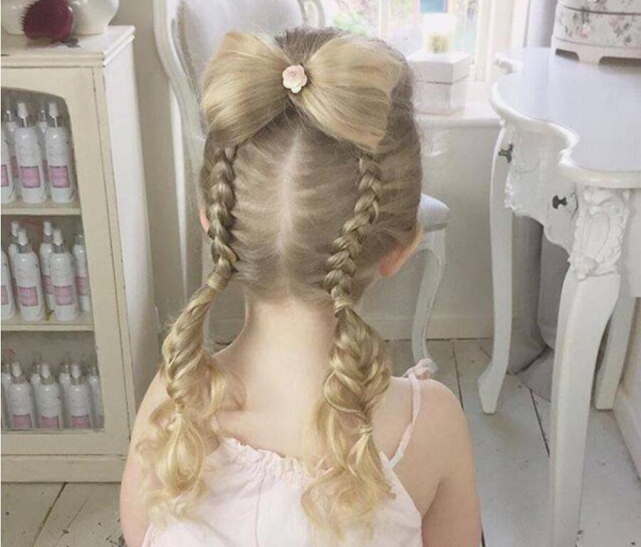 小女孩发型绑扎方法 小女孩发型图片 编发-皮皮百科