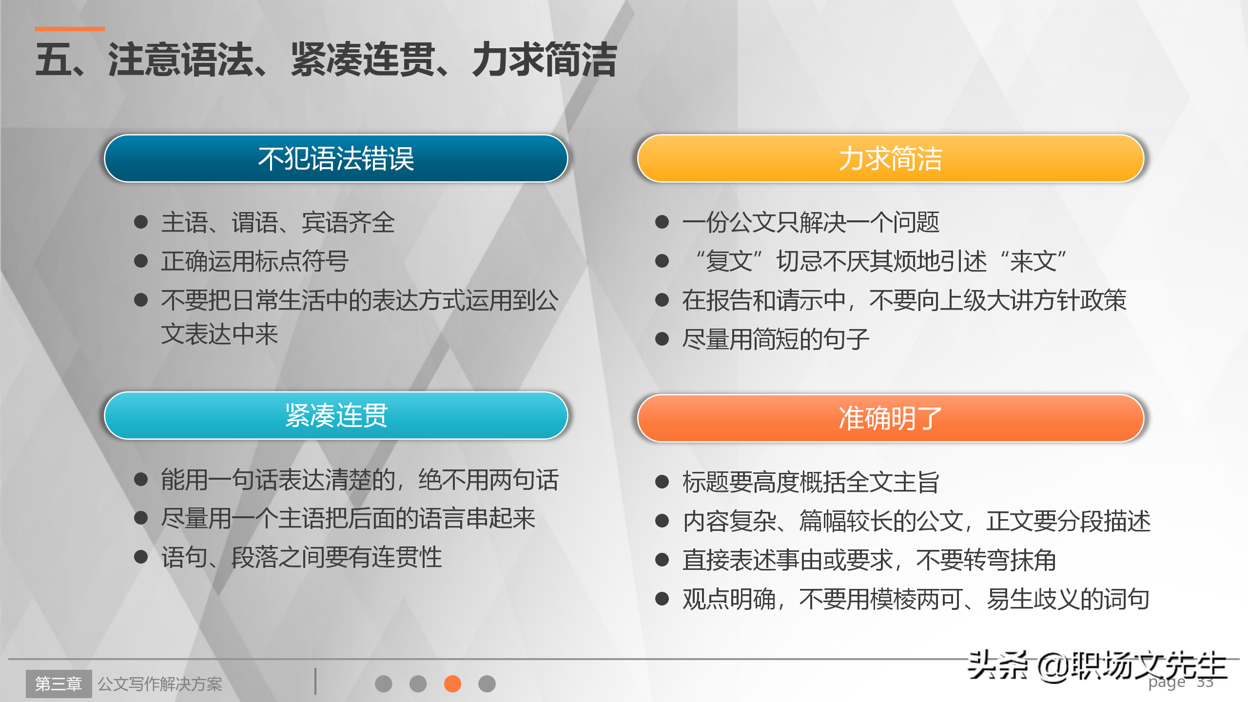 公文写作解决方案，实用公文写作培训系统指导课件，规范简洁流畅