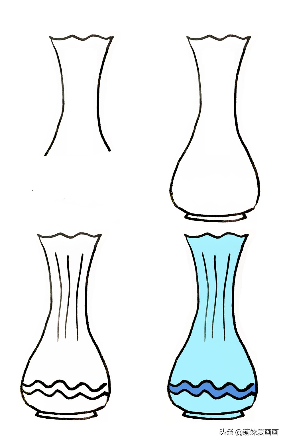 玻璃瓶简笔画(玻璃瓶简笔画怎么画)