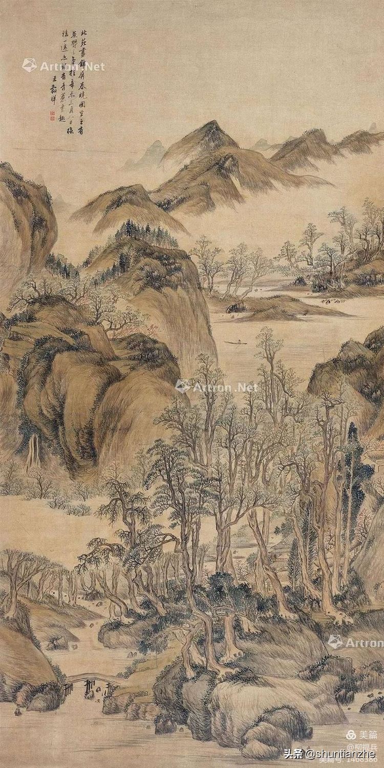 春晓图片(名家山水画《春晓图》欣赏)