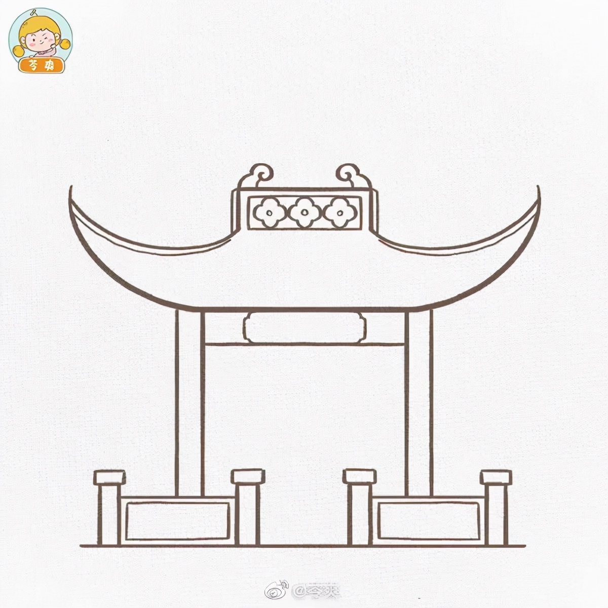 古代人简笔画男女(古风简笔大全!