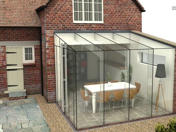 阳光房合集:玻璃房解决了业主对花园庭院担心的问题,好看又实用