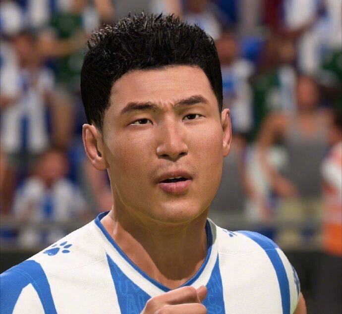 fifa18世界杯脸型(武磊肿么啦？FIFA21脸型腮帮肿胀遭吐槽，网友：这可是形象大使啊)