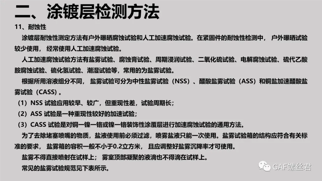 航空紧固件常见涂镀层及检测方法