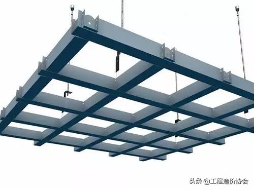 格栅吊顶安装施工方法，铝的木的都有！