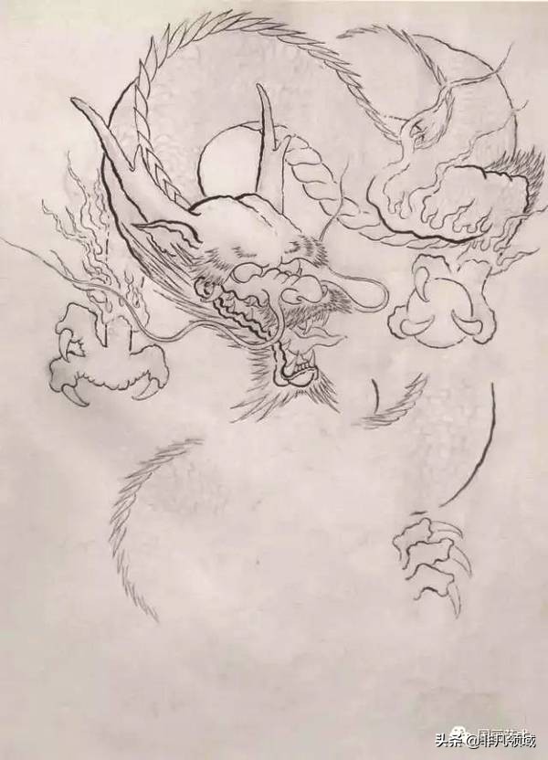 十二生肖简笔画之龙的画法