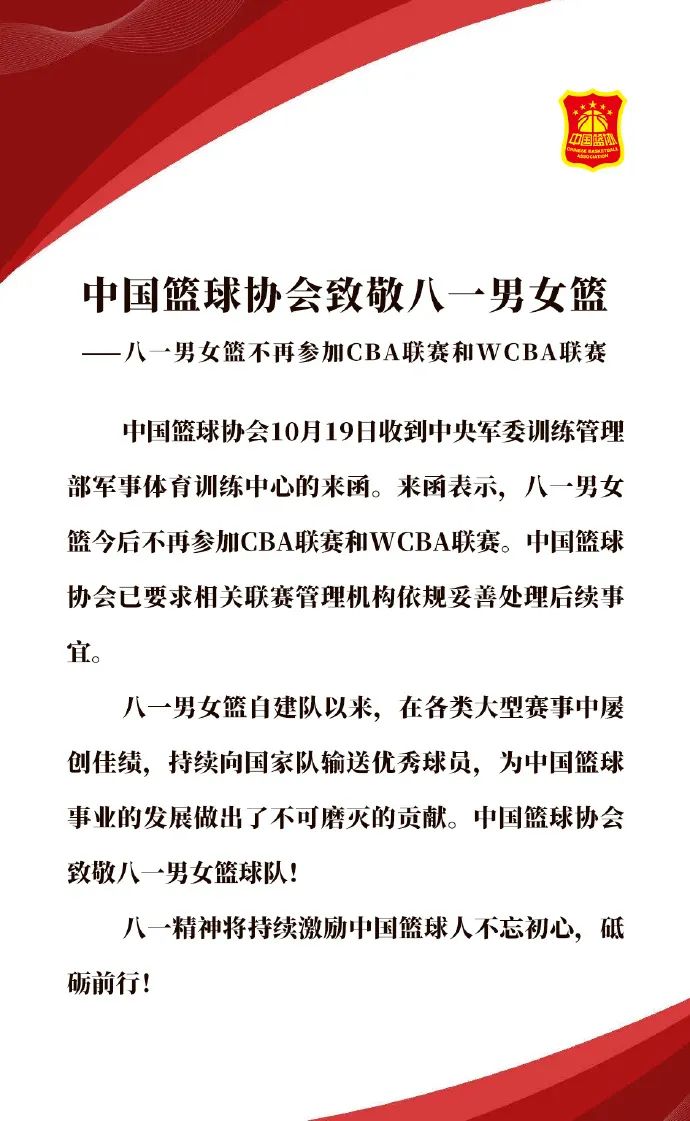 八冠王為什么退出cba舞臺（曾經的“八冠王”八一隊正式退出CBA，王治郅也失業了？）