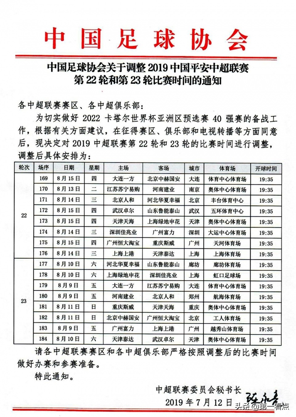 中超23轮为什么提前(为世预赛让路，中超联赛第23轮本周末进行！如此安排谁得利？)