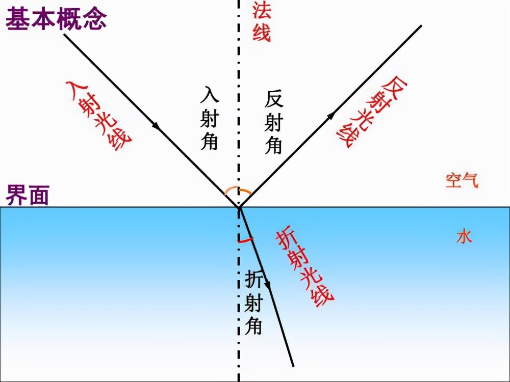 八年级物理常考光路图图片