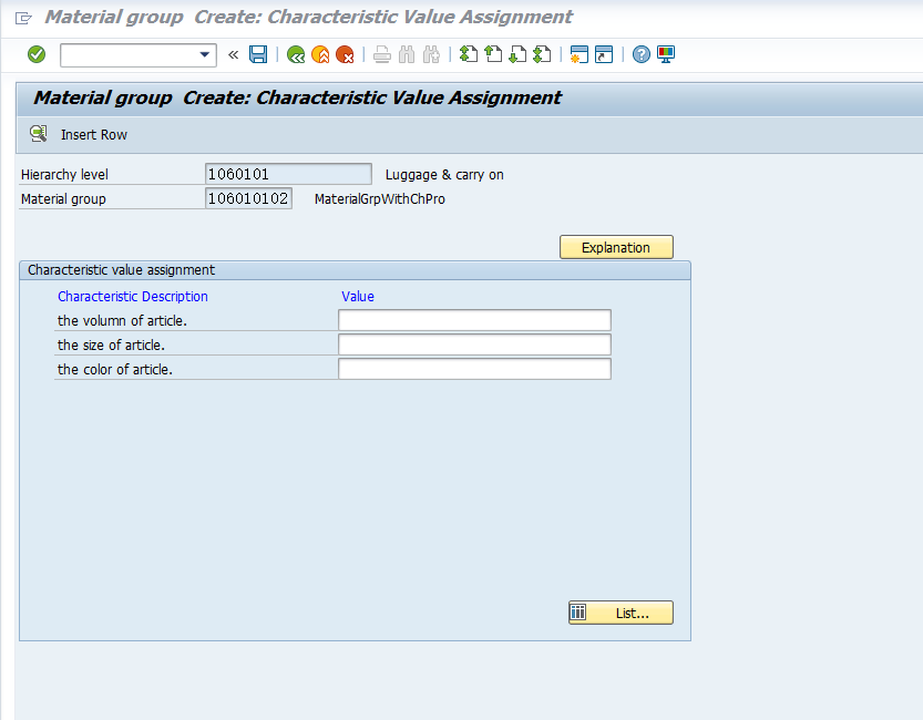 SAP RETAIL 特徵引數檔案(Characteristic Profile) II