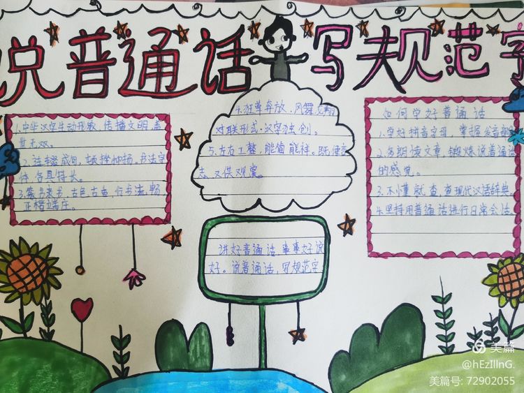 15,下面是我为大家整理的讲好普通话写好规范字手抄报资料,欢迎大家