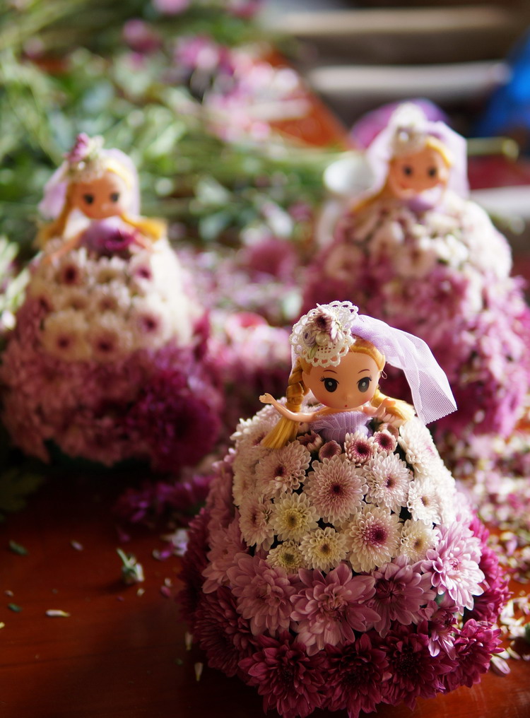 儿童花艺沙龙 零基础花艺培训 少儿DIY手工花艺培训课