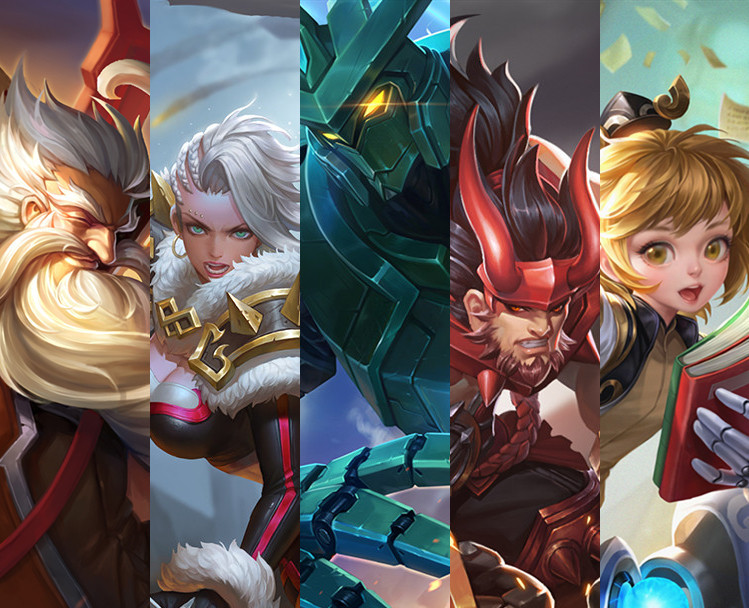 5费:孙膑(辅助)4费:廉颇(坦克)3费:墨子(法师)2费:钟无艳(坦克)1费:老