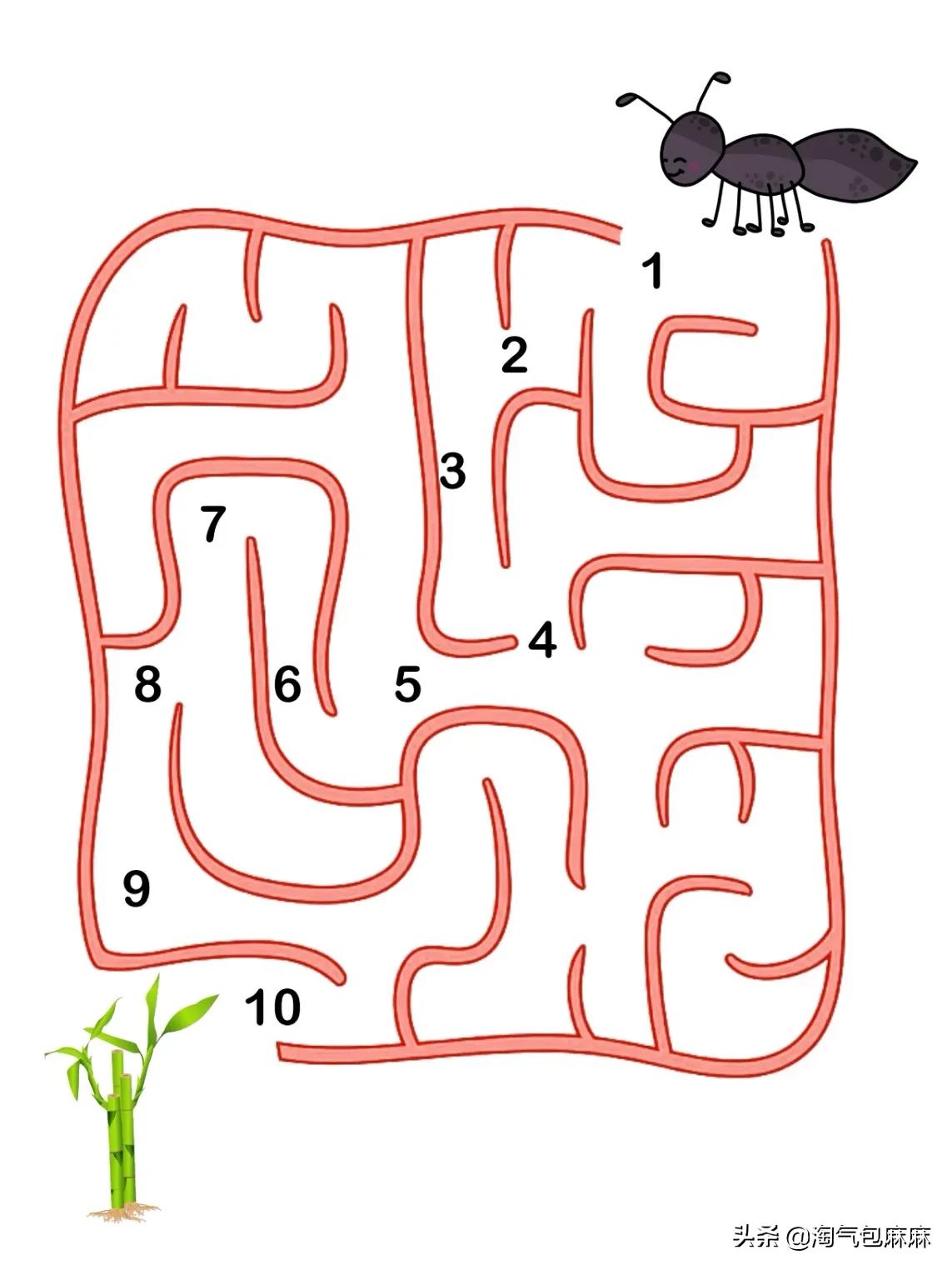 1—10数字画图片大全(幼儿福利) - 赤虎壹号