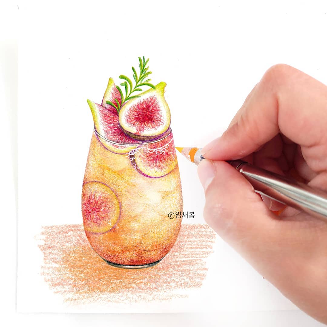 彩铅画食物图片_美食彩铅画图片大全集 - 齐齐哈尔诗词网