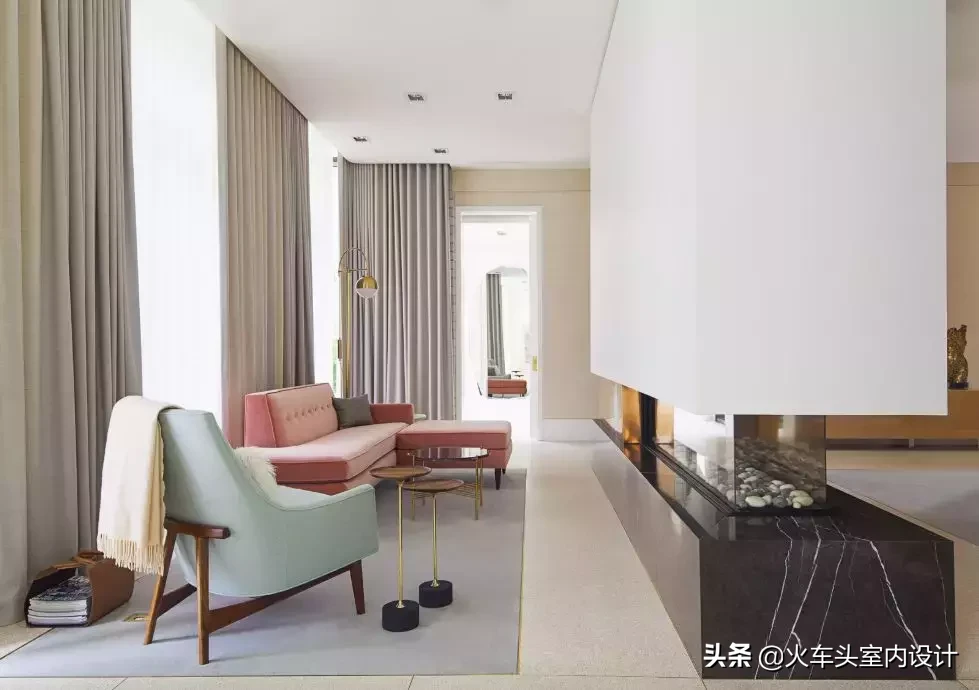 看看这个事務所的作品， 奢华大宅设计也能有清新的画风