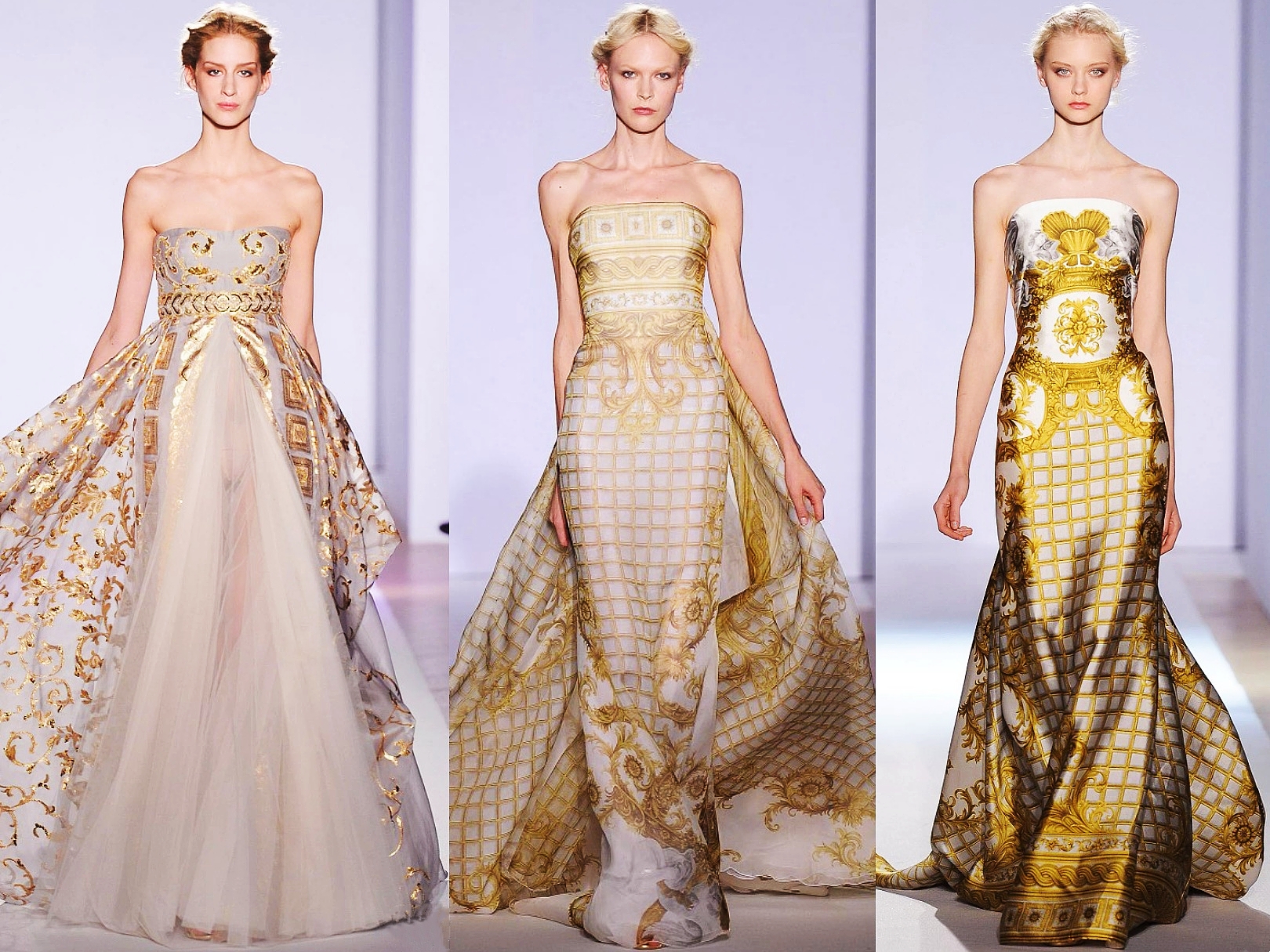 巴洛克风格服装(祖海·慕拉刷新了我对金色的认知,巴洛克风礼服好迷人