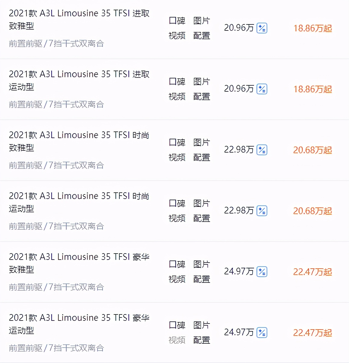 20万以内开启BBA新大门，降价2万左右，奥迪A3L值得剁手吗？