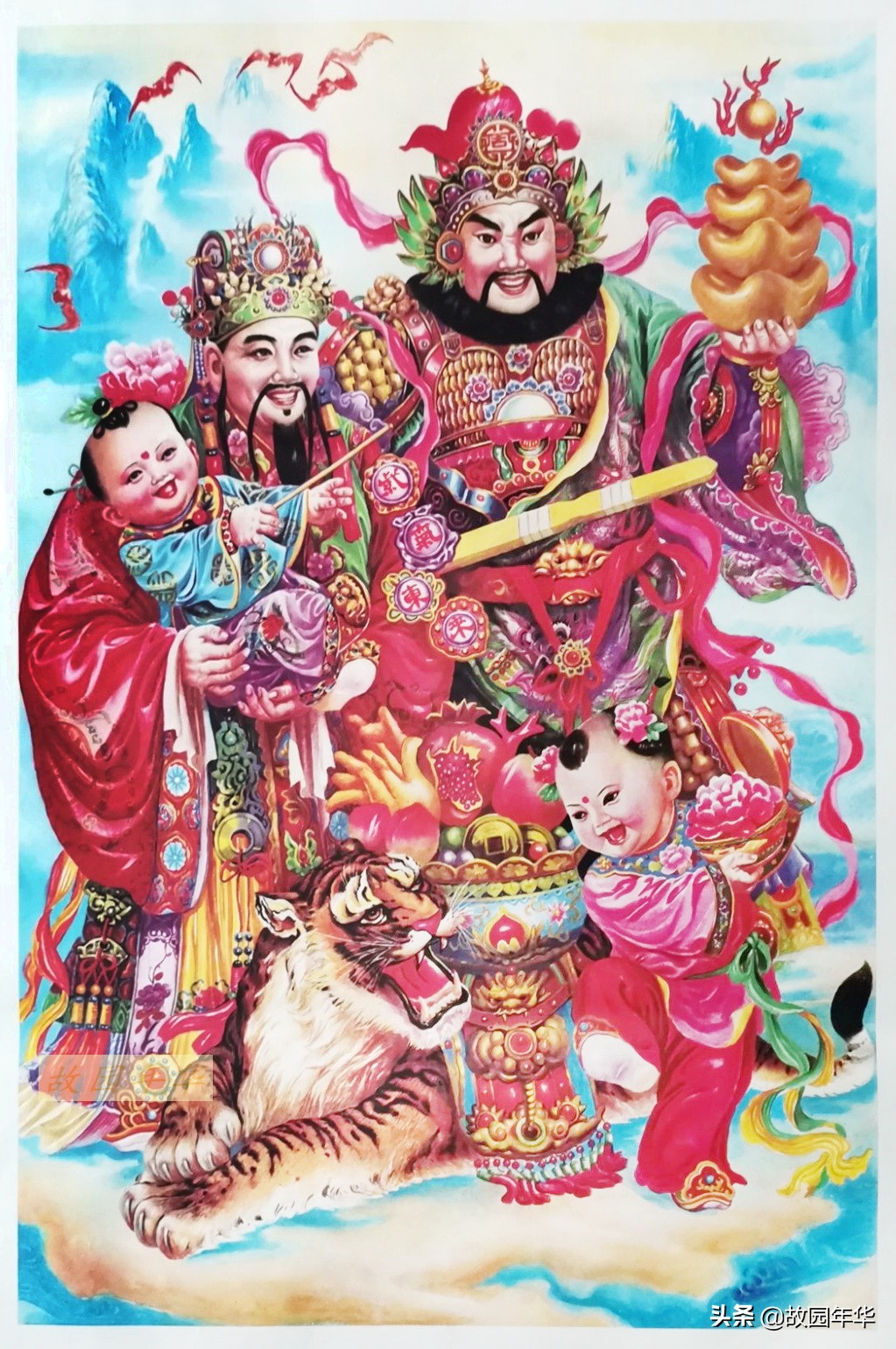 90年代年画佳作，精选福喜题材作品