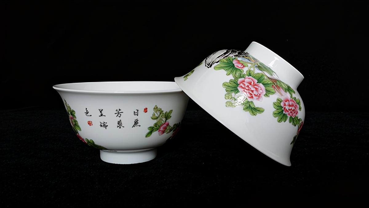 价格300万一只碗,200万在画片上,不多见的精品珐琅彩山水绘画
